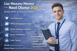 Lise Mezunu Memur Nasıl Olunur 2026?